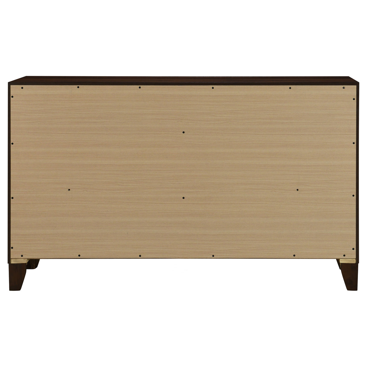 Welsley 6-drawer Dresser Cabinet Walnut - Home Elegance USA