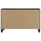 Welsley 6-drawer Dresser Cabinet Walnut - Home Elegance USA