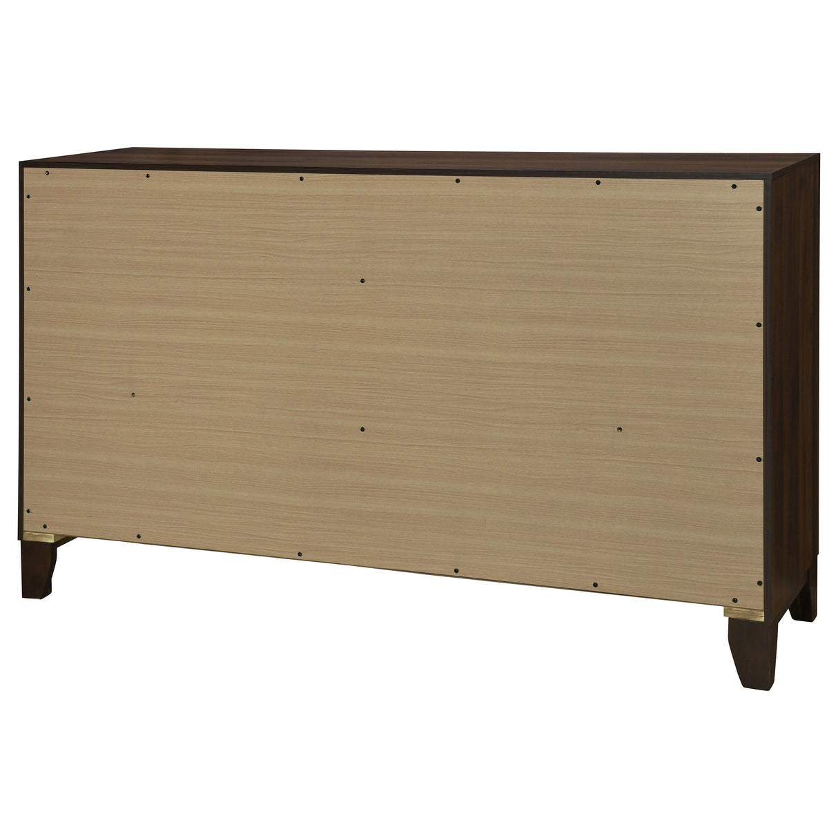 Welsley 6-drawer Dresser Cabinet Walnut - Home Elegance USA