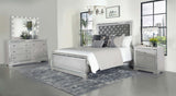 Eastern King Bed 4 Pc Set - Eleanor 4-piece Eastern King Bedroom Set Metallic Mercury