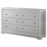 Dresser - Eleanor Rectangular 6-drawer Dresser Metallic