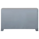 Dresser - Eleanor Rectangular 6-drawer Dresser Metallic