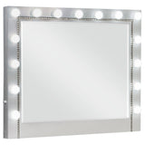 Dresser Mirror - Eleanor Metallic Rectangular Dresser Mirror with Light