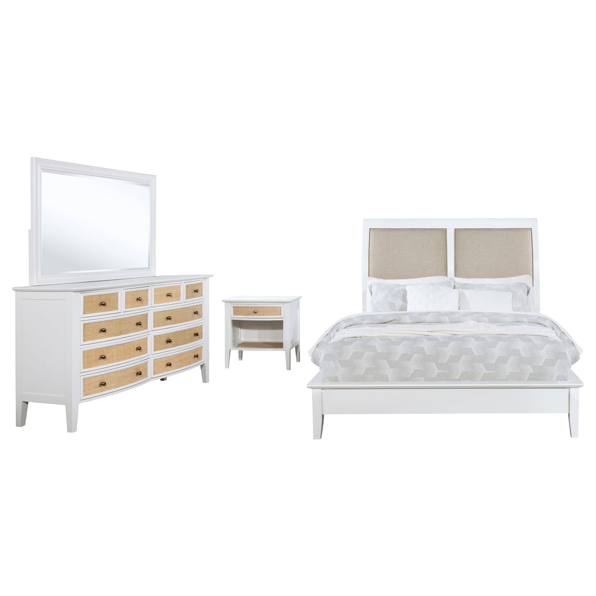 Bexhill 4-piece Queen Bedroom Set White – Coaster Furniture - Home Elegance USA
