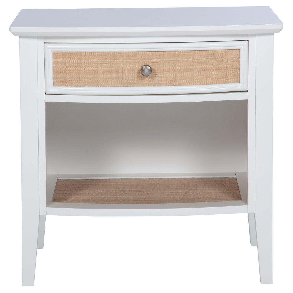 Bexhill 1-drawer Nightstand Bedside Table White - Home Elegance USA
