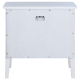 Bexhill 1-drawer Nightstand Bedside Table White - Home Elegance USA