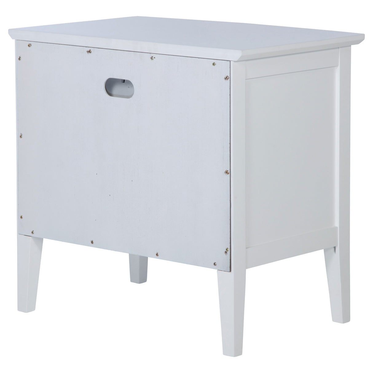 Bexhill 1-drawer Nightstand Bedside Table White - Home Elegance USA