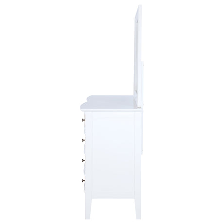 Bexhill 10-drawer Dresser and Mirror White - Home Elegance USA