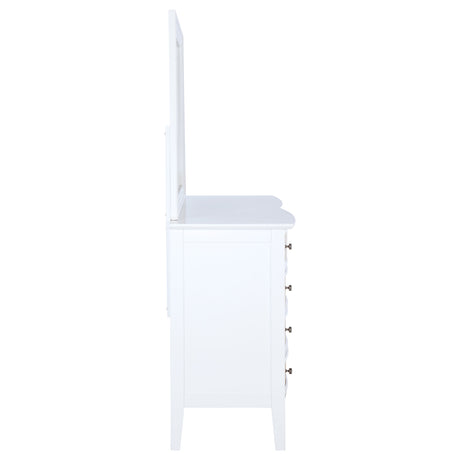 Bexhill 10-drawer Dresser and Mirror White - Home Elegance USA
