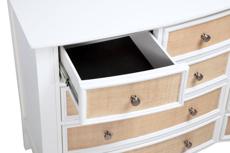 Bexhill 10-drawer Dresser and Mirror White - Home Elegance USA