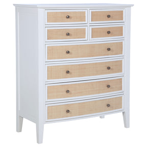 Bexhill 8-drawer Chest of Drawers White - Home Elegance USA
