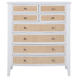 Bexhill 8-drawer Chest of Drawers White - Home Elegance USA