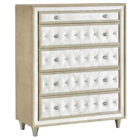 Antonella 5 - piece California King Bedroom Set Ivory | Coaster | Home Elegance USA