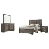 Eastern King Bed 4 Pc Set - Janine 4-piece Eastern King Bedroom Set Grey