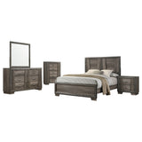 Queen Bed 5 Pc Set - Janine 5-piece Queen Bedroom Set Grey