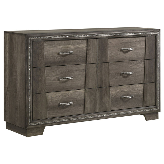 Dresser - Janine 6-drawer Dresser Grey