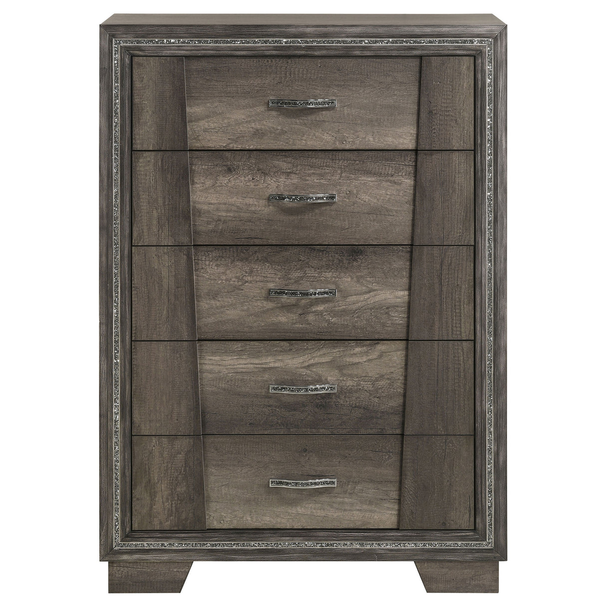 Chest - Janine 5-drawer Chest Grey