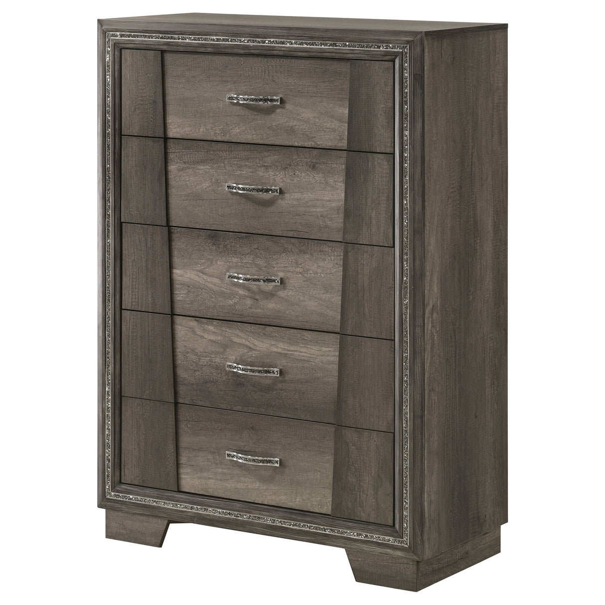 Chest - Janine 5-drawer Chest Grey