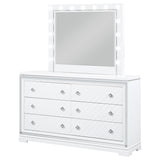 Dresser With Mirror - Eleanor Rectangular 6-drawer Dresser with Mirror White