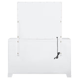 Dresser With Mirror - Eleanor Rectangular 6-drawer Dresser with Mirror White