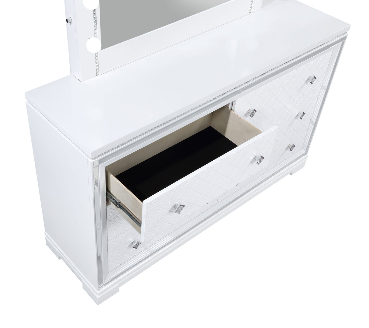 Dresser With Mirror - Eleanor Rectangular 6-drawer Dresser with Mirror White