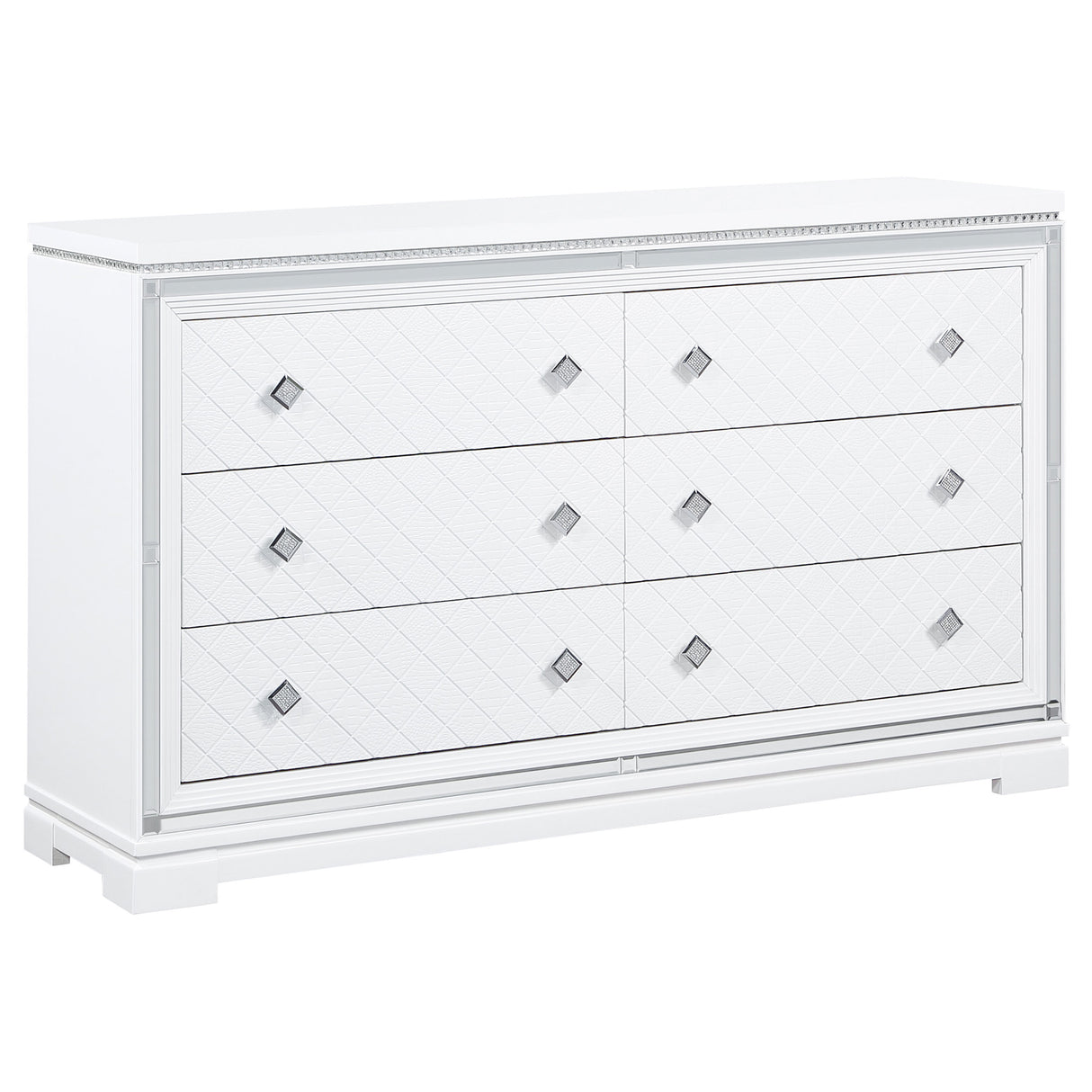 Dresser - Eleanor Rectangular 6-drawer Dresser White