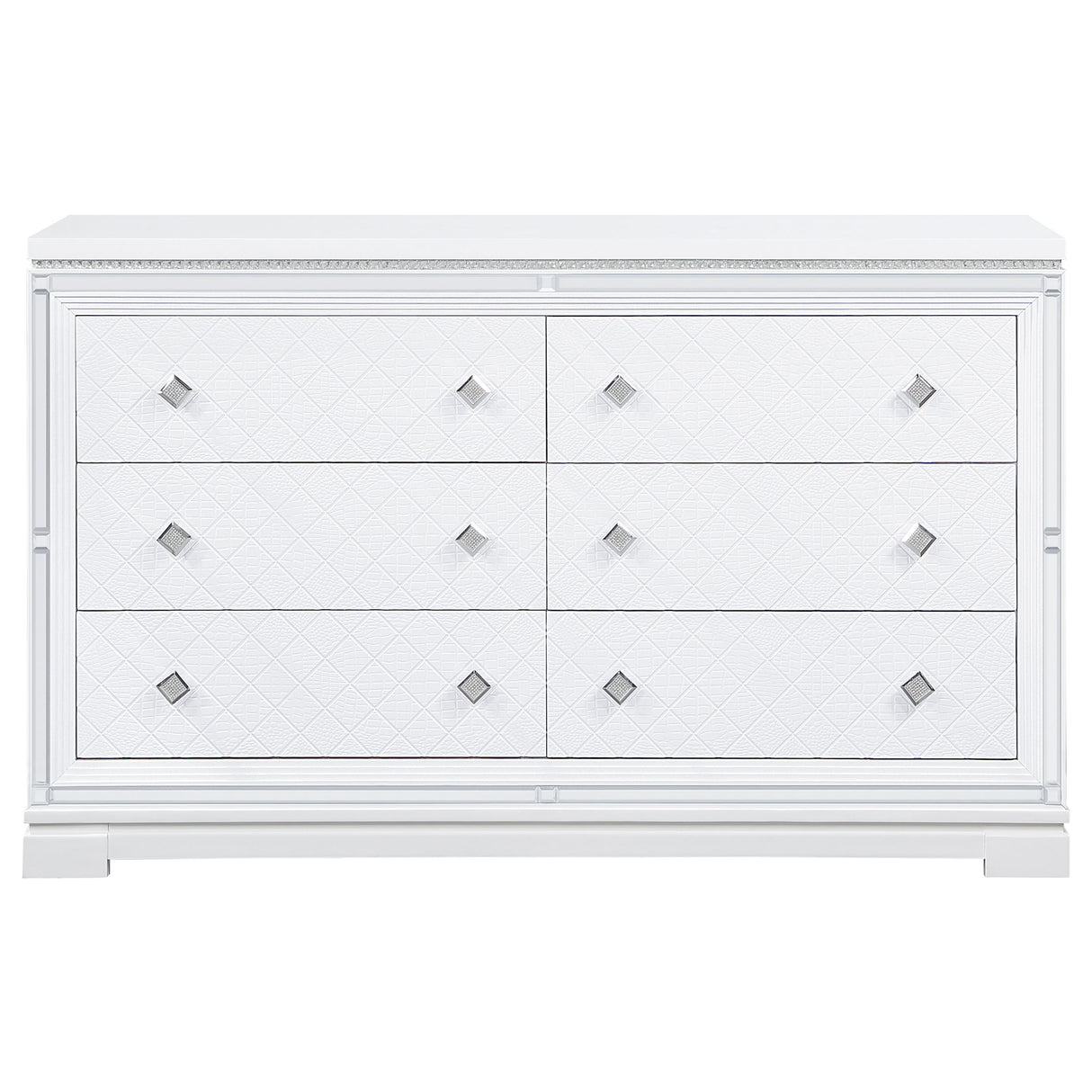 Dresser - Eleanor Rectangular 6-drawer Dresser White