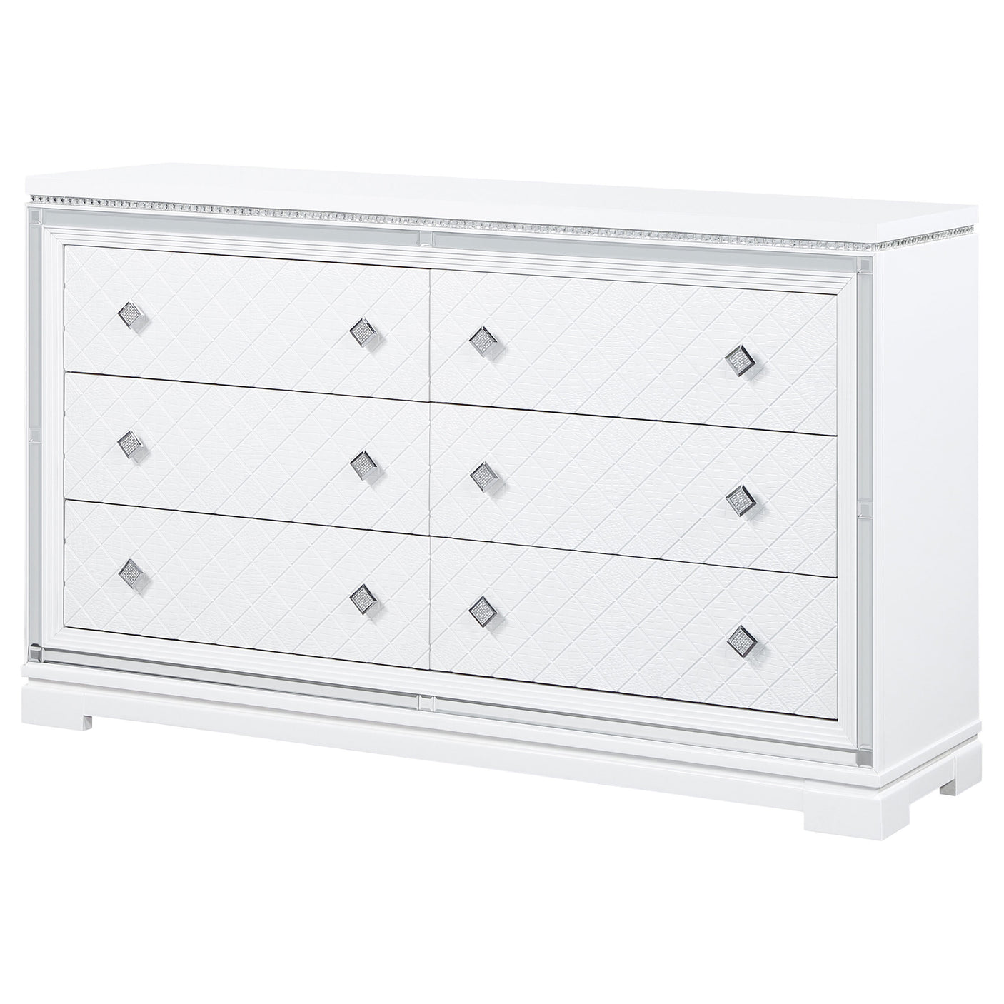 Dresser - Eleanor Rectangular 6-drawer Dresser White