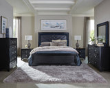 California King Bed - Penelope Wood California King LED Panel Bed Midnight Star | Coaster - 223571KW - Home Elegance USA - 7