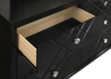 Dresser With Mirror - Penelope 6-drawer Dresser with Mirror Black