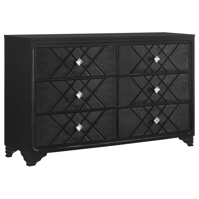 Dresser - Penelope 6-drawer Dresser Black