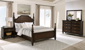 Andover 4-piece Eastern King Bedroom Set Dark Oak – Coaster Furniture - Home Elegance USA