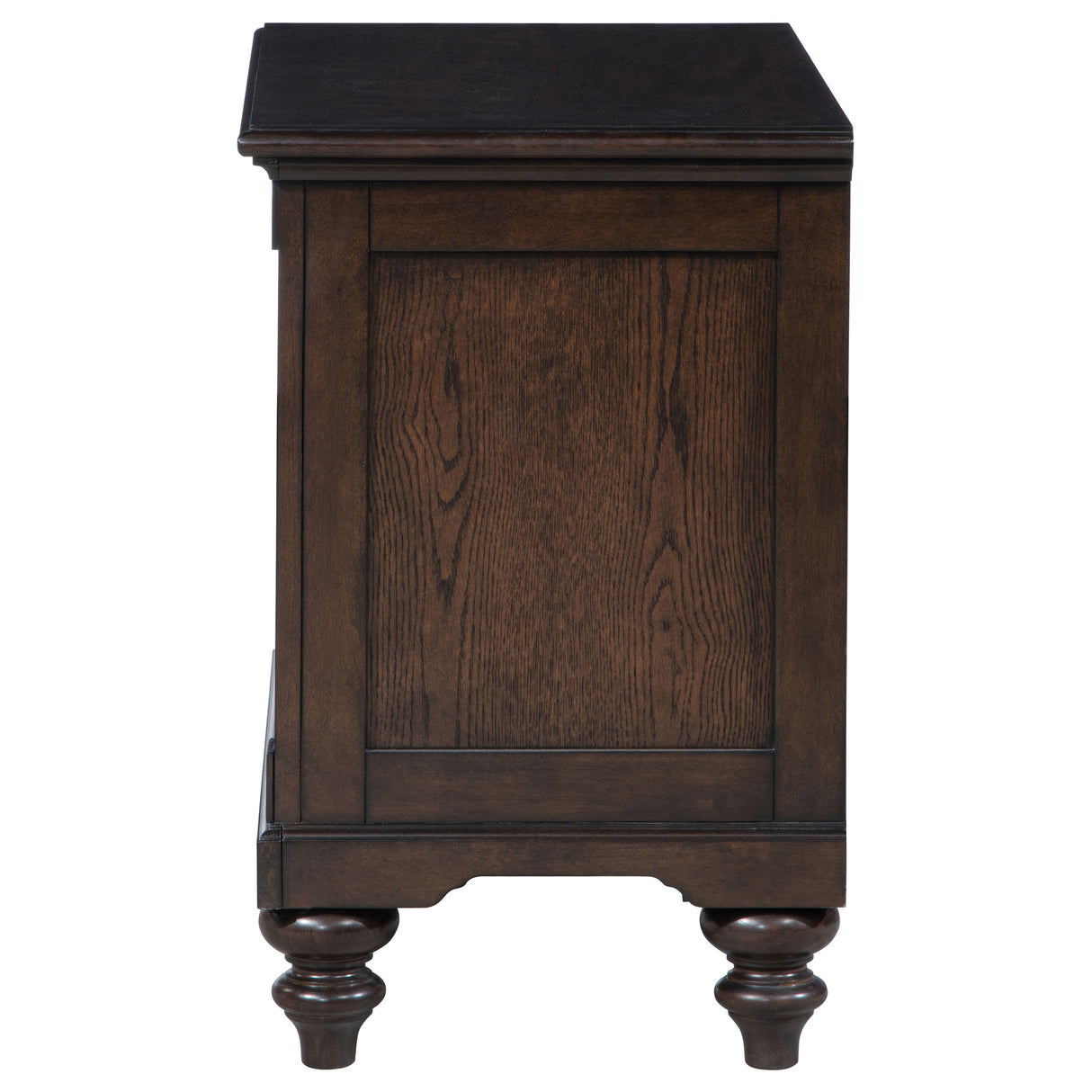 Andover 1-drawer Nightstand Bedside Table Dark Oak - Home Elegance USA