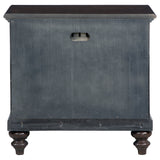 Andover 1-drawer Nightstand Bedside Table Dark Oak - Home Elegance USA