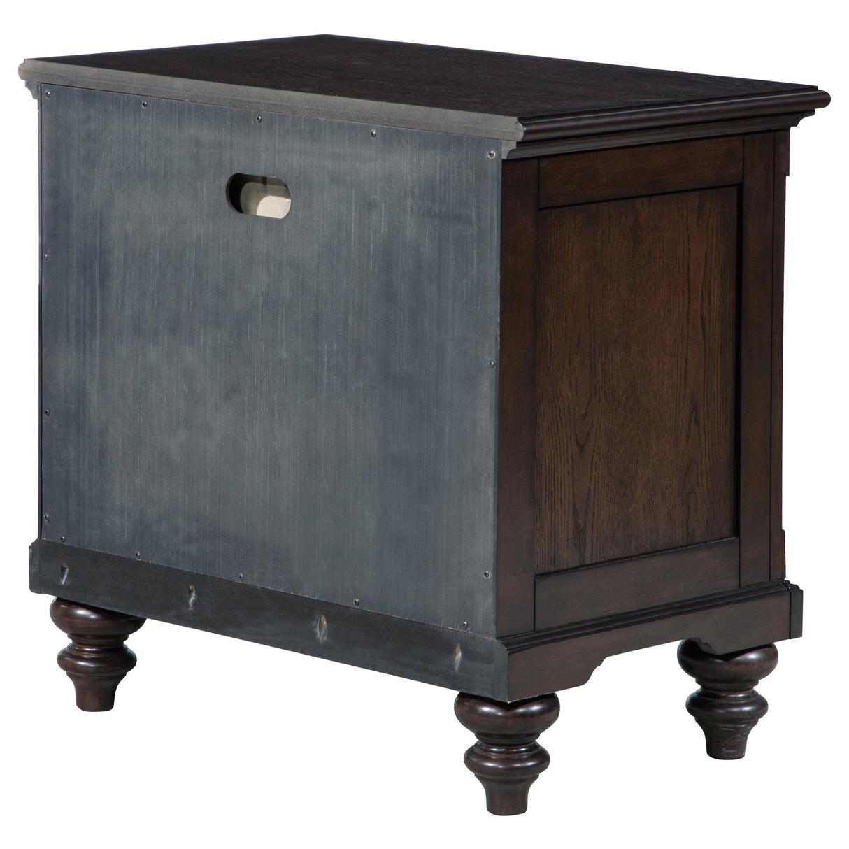 Andover 1-drawer Nightstand Bedside Table Dark Oak - Home Elegance USA