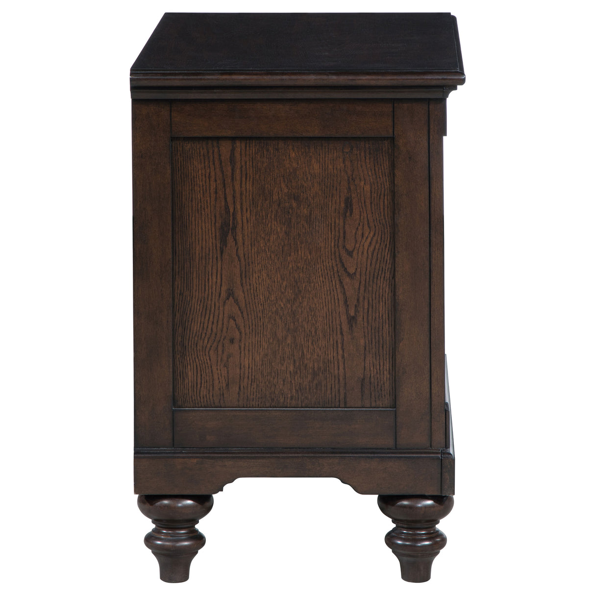 Andover 1-drawer Nightstand Bedside Table Dark Oak - Home Elegance USA