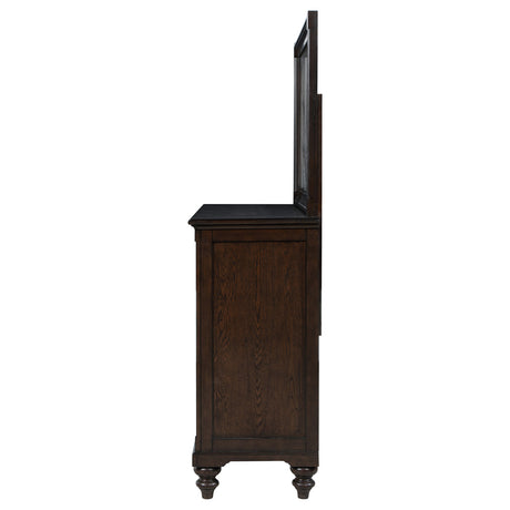 Andover 8-drawer Dresser and Mirror Dark Oak - Home Elegance USA