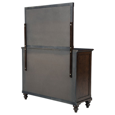 Andover 8-drawer Dresser and Mirror Dark Oak - Home Elegance USA