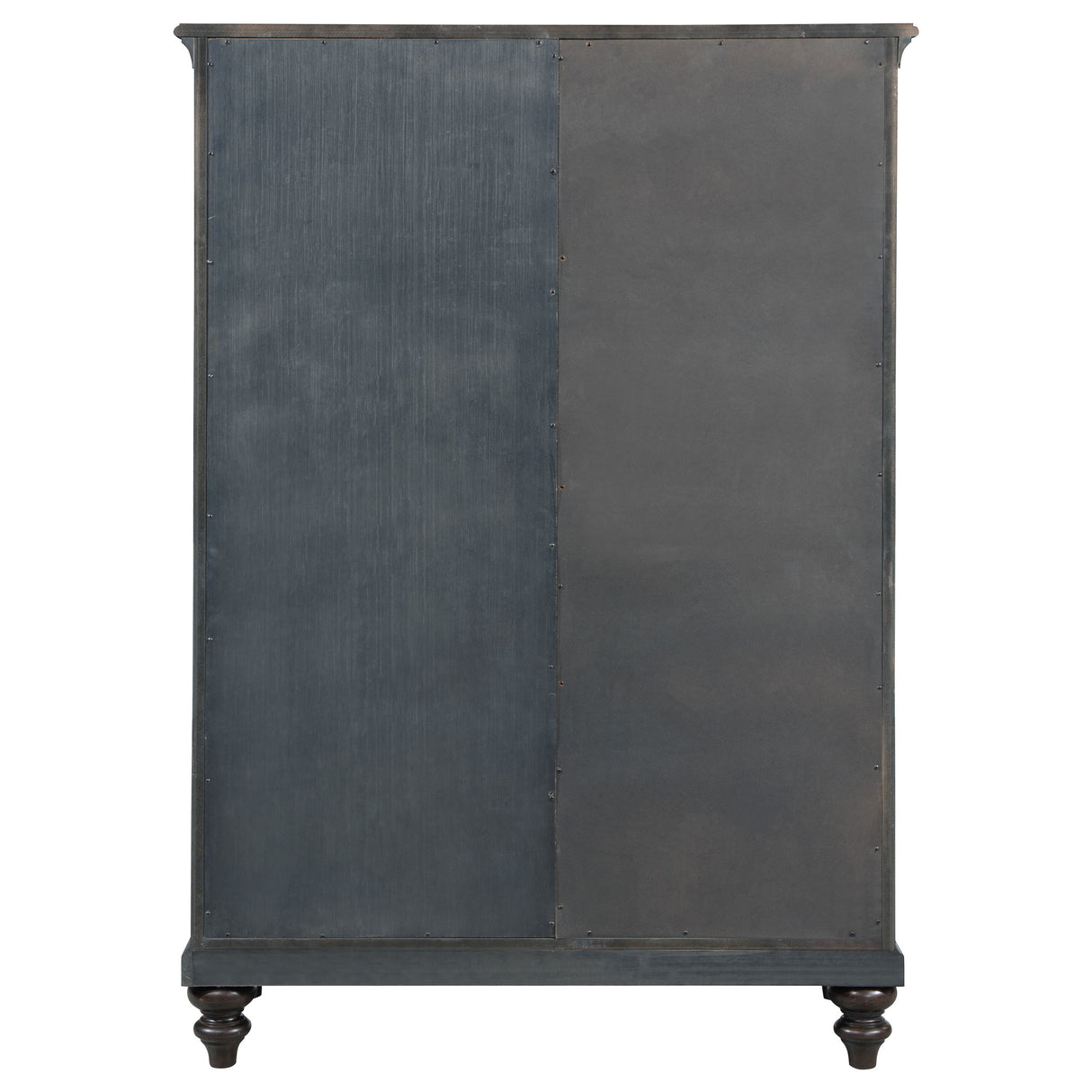 Andover 6-drawer Tempered Glass Door Chest Dark Oak - Home Elegance USA