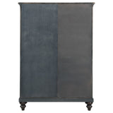 Andover 6-drawer Tempered Glass Door Chest Dark Oak - Home Elegance USA