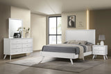 Eastern King Bed 4 Pc Set - Janelle 4-piece Eastern King Bedroom Set White