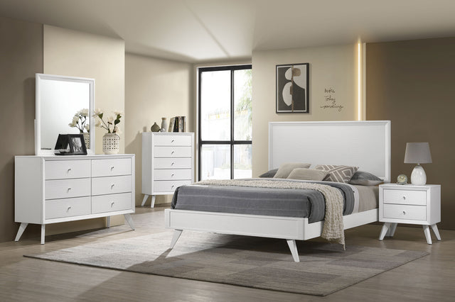 Eastern King Bed 5 Pc Set - Janelle 5-piece Eastern King Bedroom Set White