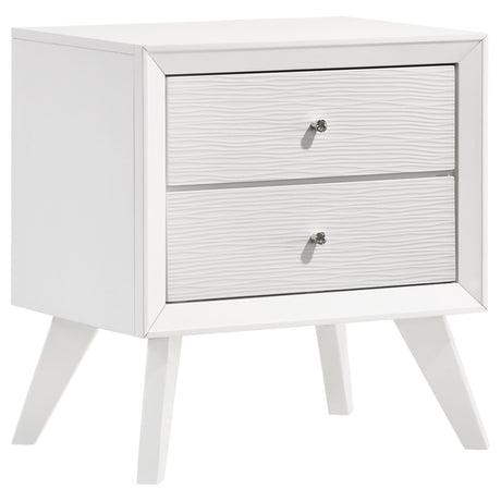 Nightstand - Janelle 2-drawer Nightstand White