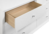 Dresser With Mirror - Janelle 6-drawer Dresser with Mirror White