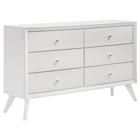 Dresser - Janelle 6-drawer Dresser White