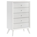 Chest - Janelle 5-drawer Chest White