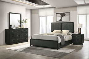 Cavelle 4-piece Eastern King Bedroom Set Black - sold by Home Elegance USA