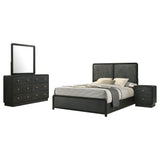 Cavelle 4-piece Eastern King Bedroom Set Black - sold by Home Elegance USA