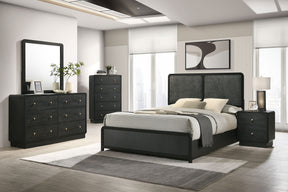 Cavelle 5-piece Eastern King Bedroom Set Black - sold by Home Elegance USA