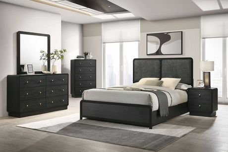 Cavelle 5-piece Eastern King Bedroom Set Black - sold by Home Elegance USA